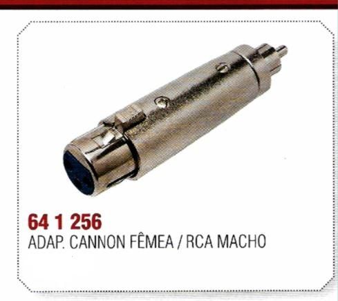 ADAPTADOR CANON FÊMEA X RCA MACHO - 64 1 256 - 4,10
